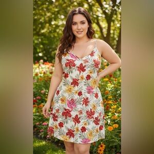 Casual Bohemian Floral Print Cami Dress